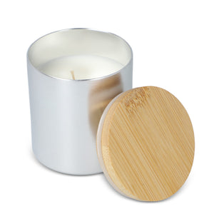 Candela vegetale profumata in alluminio riciclato - personalizzabile con logo