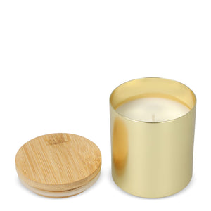 Candela vegetale profumata in alluminio riciclato - personalizzabile con logo