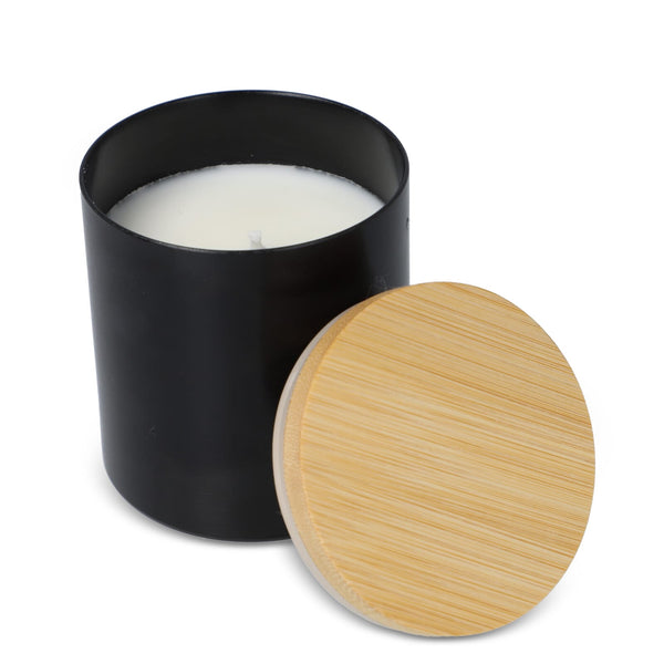 Candela vegetale profumata in alluminio riciclato - personalizzabile con logo