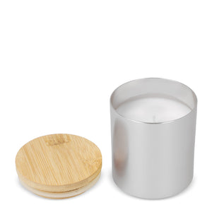 Candela vegetale profumata in alluminio riciclato - personalizzabile con logo