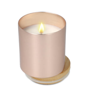 Candela vegetale profumata in alluminio riciclato - personalizzabile con logo