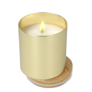 Candela vegetale profumata in alluminio riciclato - personalizzabile con logo