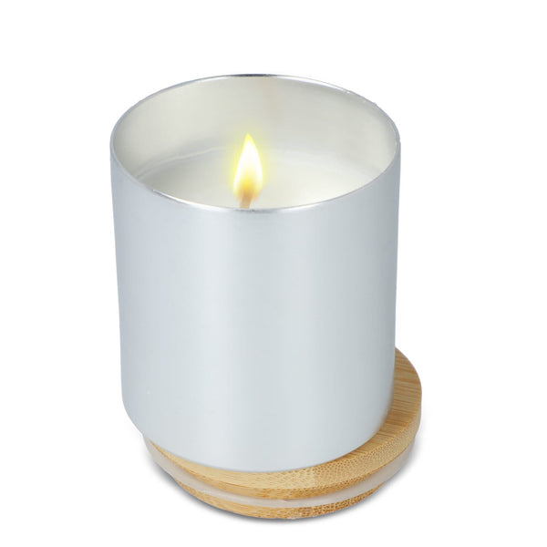 Candela vegetale profumata in alluminio riciclato - personalizzabile con logo