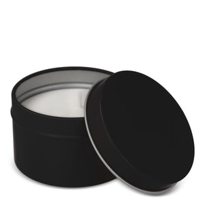 Candela vegetale profumata Kirtan in contenitore di latta riciclata 6 cm - personalizzabile con logo