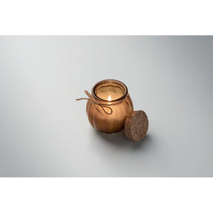 Candela vegetale vaniglia - personalizzabile con logo