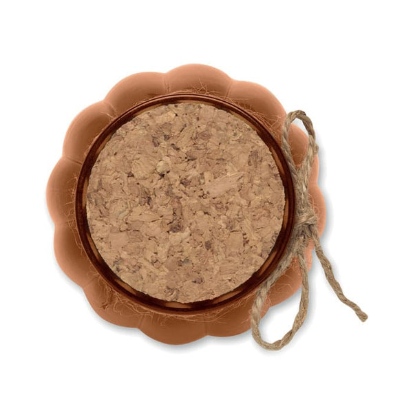 Candela vegetale vaniglia - personalizzabile con logo