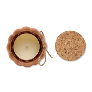 Candela vegetale vaniglia - personalizzabile con logo
