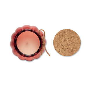 Candela vegetale vaniglia - personalizzabile con logo