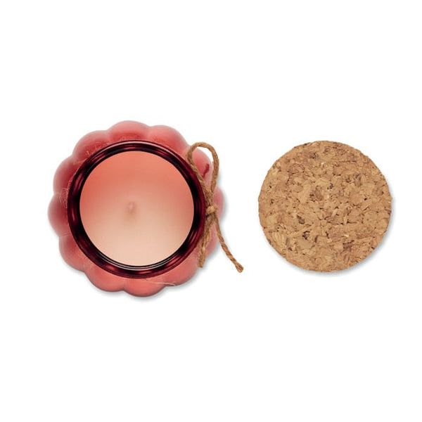 Candela vegetale vaniglia - personalizzabile con logo