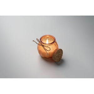 Candela vegetale vaniglia - personalizzabile con logo