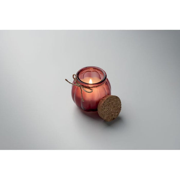 Candela vegetale vaniglia - personalizzabile con logo