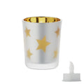 Candelina tealight a LED Oro - personalizzabile con logo