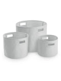 Canvas Storage Tub S grigio - personalizzabile con logo