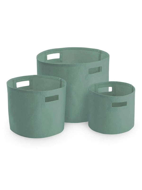 Canvas Storage Tub S verde calce - personalizzabile con logo