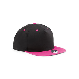 Cappellino 5 Panel Contrast Snapback black/fuchsia - personalizzabile con logo