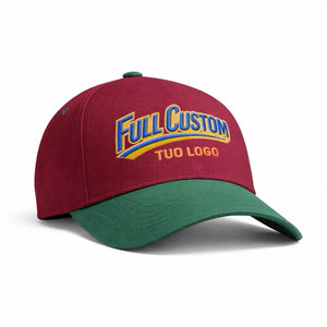 Cappellino 5 pannelli Full Custom - Cotone pesante - personalizzabile con logo