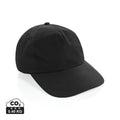 Cappellino 5 pannelli KENTO URBAN in rNylon RCS nero - personalizzabile con logo