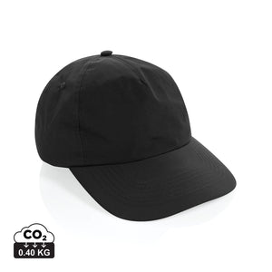 Cappellino 5 pannelli KENTO URBAN in rNylon RCS nero - personalizzabile con logo