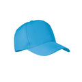 Cappellino 5 pannelli RPET azzurro - personalizzabile con logo