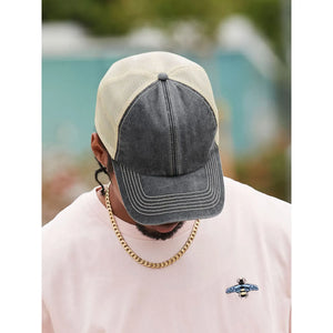 Cappellino 6 Panel Vintage Trucker - personalizzabile con logo