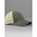 Cappellino 6 Panel Vintage Trucker verde - personalizzabile con logo