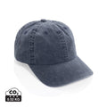 Cappellino 6 pannelli BEAU in twill di cotone AWARE™ 270 gm2 blu navy - personalizzabile con logo