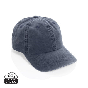 Cappellino 6 pannelli BEAU in twill di cotone AWARE™ 270 gm2 blu navy - personalizzabile con logo