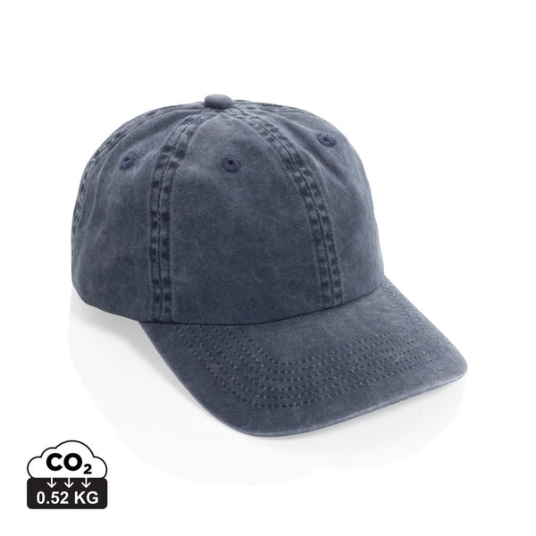 Cappellino 6 pannelli BEAU in twill di cotone AWARE™ 270 gm2 blu navy - personalizzabile con logo
