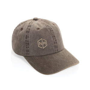 Cappellino 6 pannelli BEAU in twill di cotone AWARE™ 270 gm2 - personalizzabile con logo