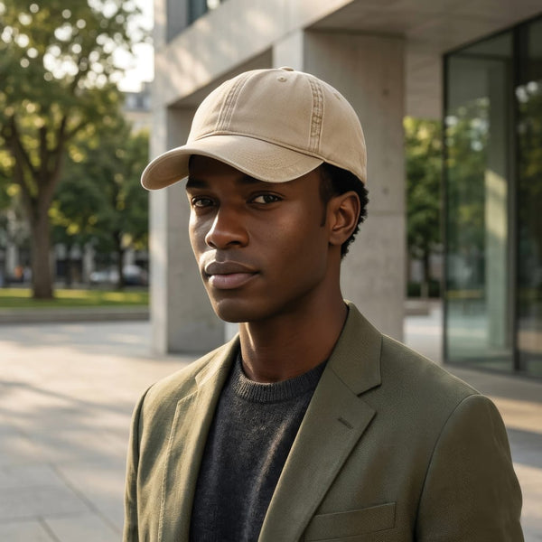 Cappellino 6 pannelli BEAU in twill di cotone AWARE™ 270 gm2 - personalizzabile con logo