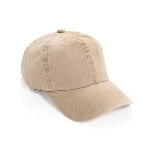 Cappellino 6 pannelli BEAU in twill di cotone AWARE™ 270 gm2 - personalizzabile con logo