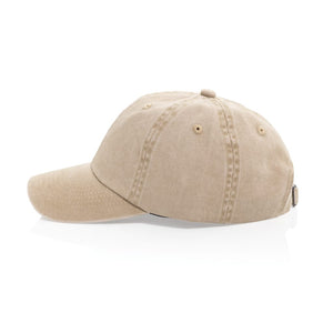 Cappellino 6 pannelli BEAU in twill di cotone AWARE™ 270 gm2 - personalizzabile con logo