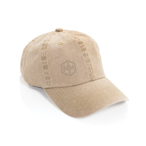 Cappellino 6 pannelli BEAU in twill di cotone AWARE™ 270 gm2 - personalizzabile con logo