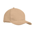 Cappellino 6 pannelli beige - personalizzabile con logo