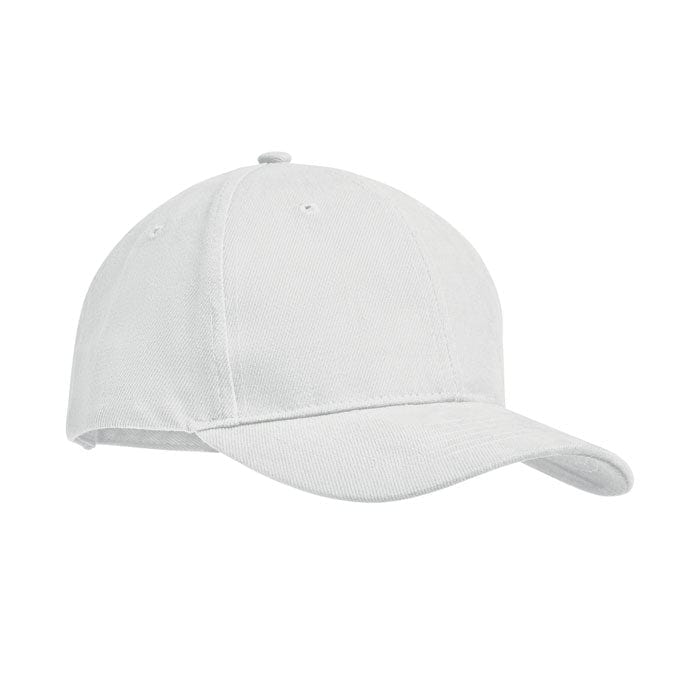 Cappellino 6 pannelli bianco - personalizzabile con logo