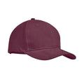 Cappellino 6 pannelli bordeaux - personalizzabile con logo
