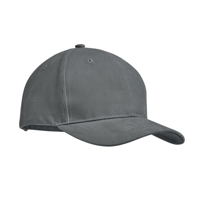 Cappellino 6 pannelli grigio - personalizzabile con logo
