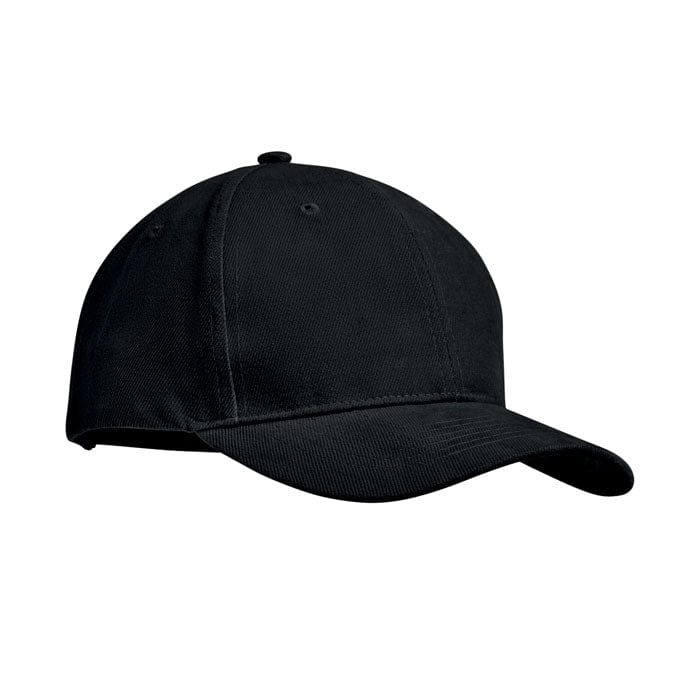 Cappellino 6 pannelli Nero - personalizzabile con logo