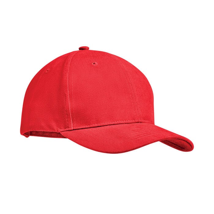 Cappellino 6 pannelli rosso - personalizzabile con logo