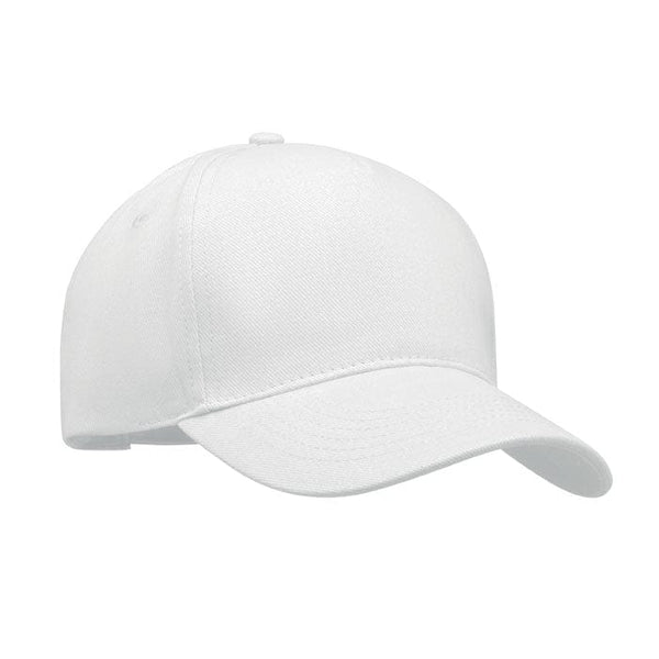 Cappellino a 5 pannelli Bianco - personalizzabile con logo