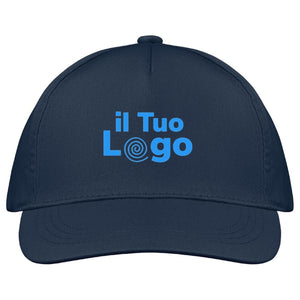 Cappellino a 5 pannelli cotone 160g - personalizzabile con logo