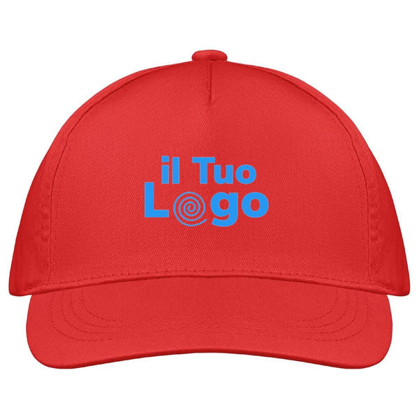 Cappellino a 5 pannelli cotone 160g - personalizzabile con logo