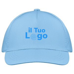Cappellino a 5 pannelli cotone 160g - personalizzabile con logo