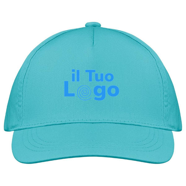 Cappellino a 5 pannelli cotone 160g - personalizzabile con logo