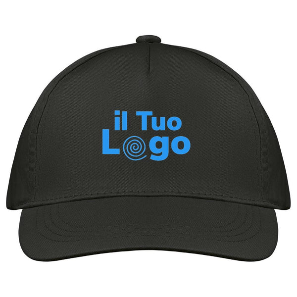 Cappellino a 5 pannelli cotone 160g - personalizzabile con logo