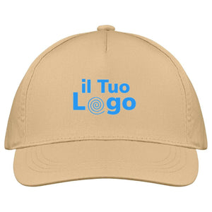 Cappellino a 5 pannelli cotone 160g - personalizzabile con logo