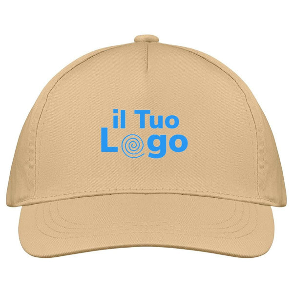 Cappellino a 5 pannelli cotone 160g - personalizzabile con logo