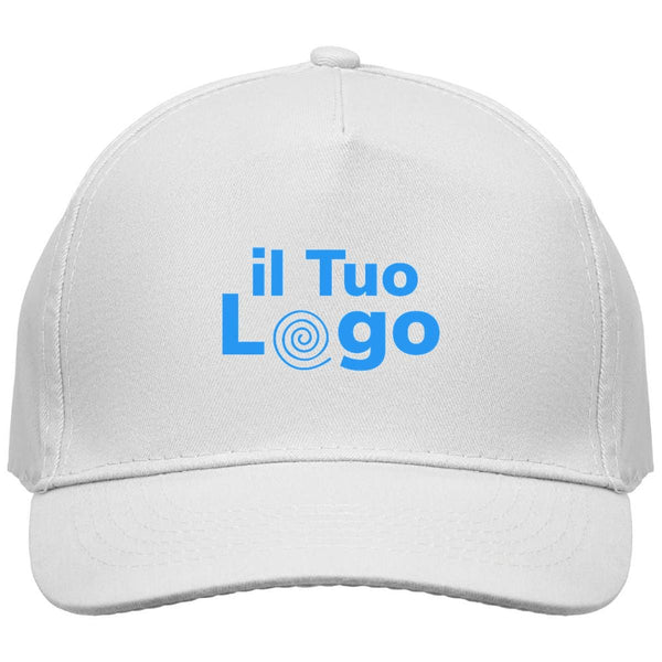 Cappellino a 5 pannelli cotone 160g - personalizzabile con logo