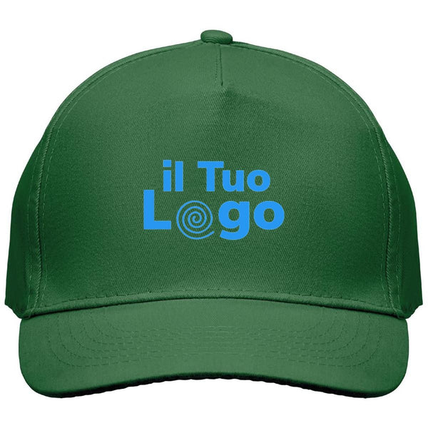Cappellino a 5 pannelli cotone 160g - personalizzabile con logo