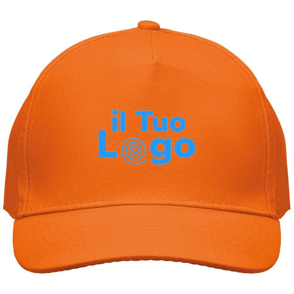 Cappellino a 5 pannelli cotone 160g - personalizzabile con logo